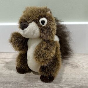 Vintage 1997 Plush Creations Inc Chipmunk Squirrel Brown 7” Stuffed Animal Toy